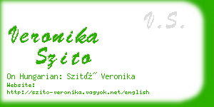 veronika szito business card